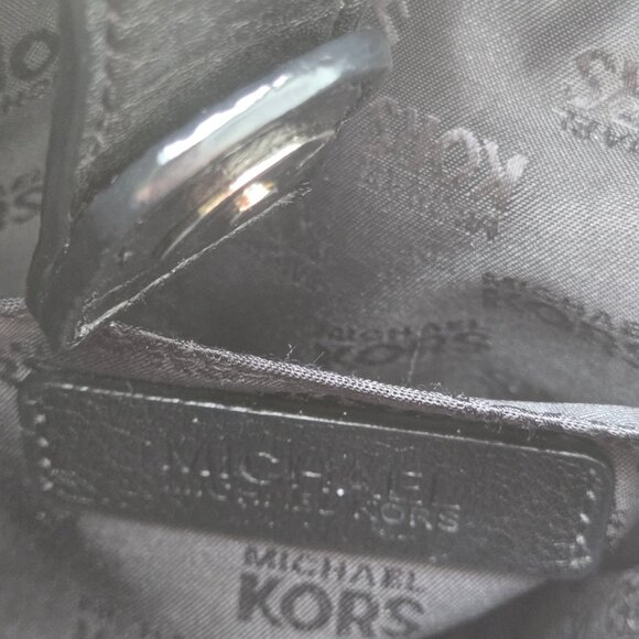 Michael Kors Leather Satchel with Shoulder Strap - Picture 10 of 12